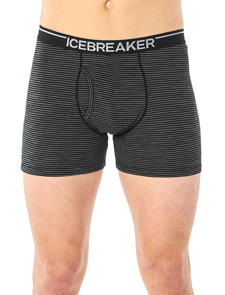 Icebreaker Merino Anatomica Boxers With Fly 3 Pack Miesten Alusvaatteet Harmaat | FI 1322ZUTG